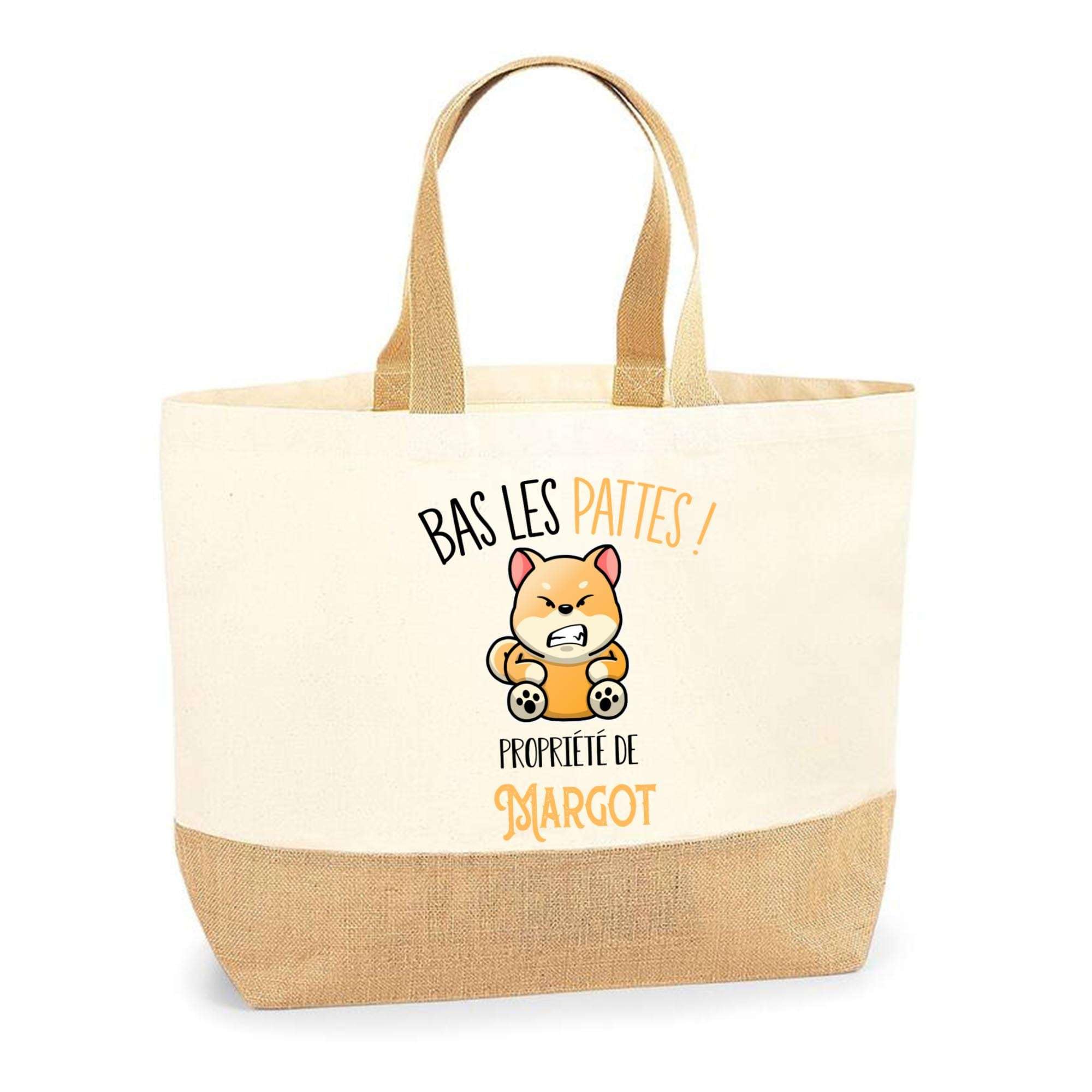 Sac cabas de courses robuste en jute pour éviter les sacs jetables - 5