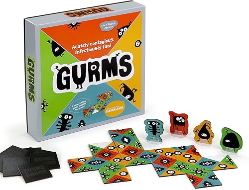 Bananagrams Gurms Juego de emparejar fichas para familia y niños a partir de 6 años, para 2-4 jugadores