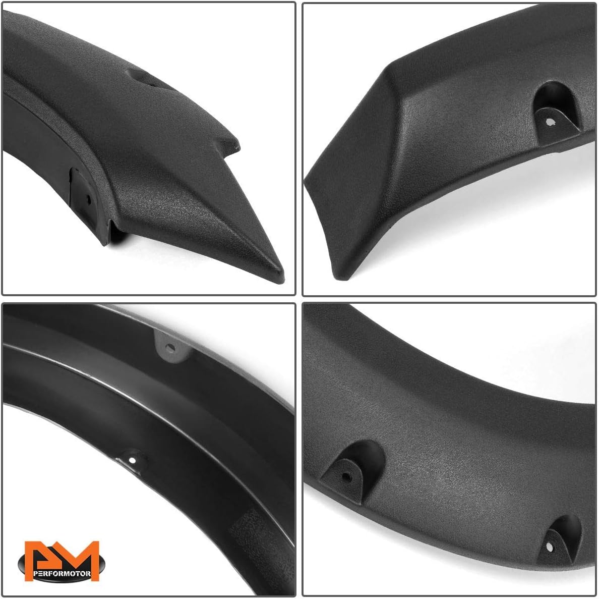 Pocket-Riveted Wheel Fender Flares Compatible with 2010-2018 Dodge Ram 2500 3500,Matte Black