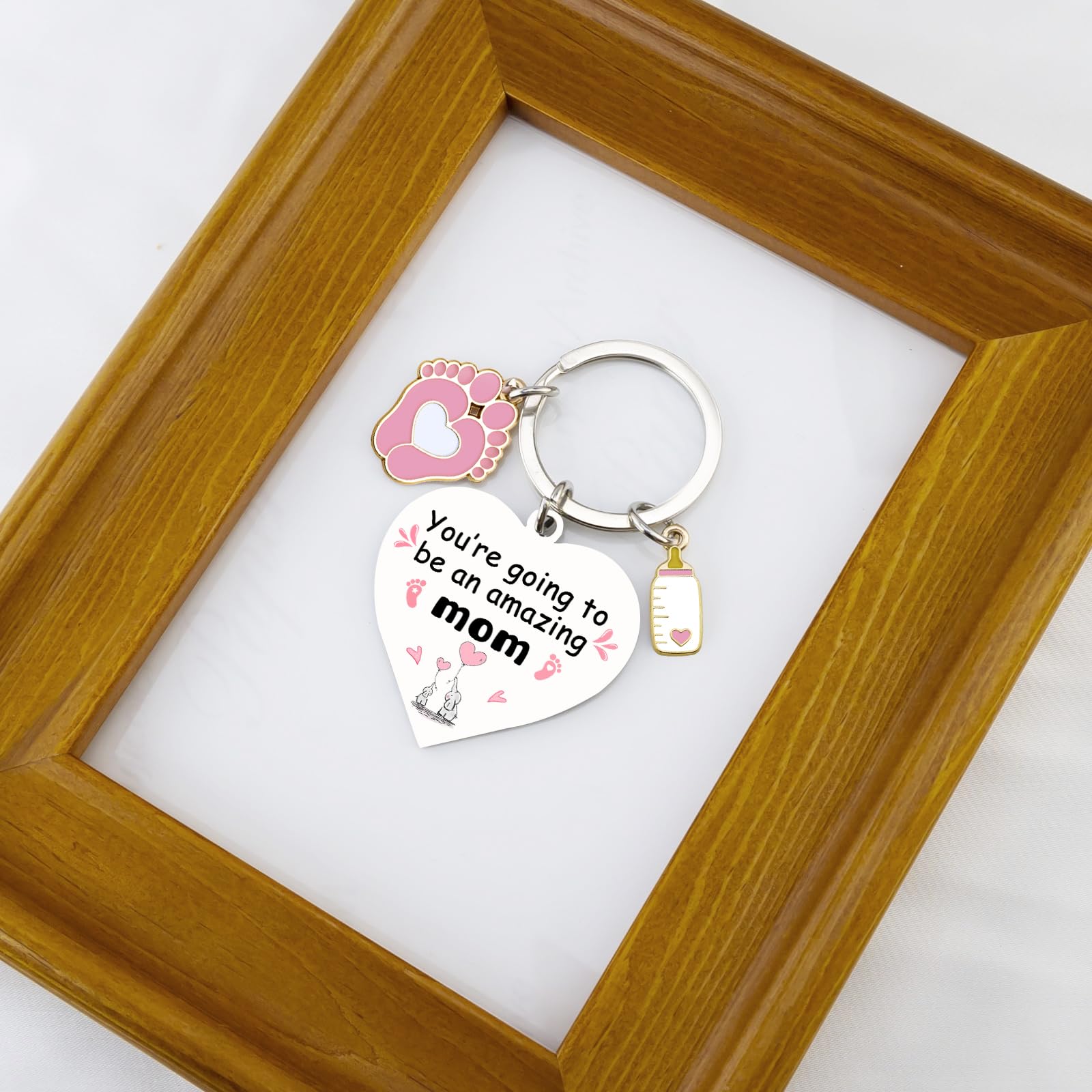 First Mothers Day Keychain Gift For New Mom Pregnancy Gifts For Expecting Mom Pregnant Women First Mama Pregnant Friends Pregnancy Postpartum Gift New Mom Gifts Mothers Day Gift For Wife Key Ring