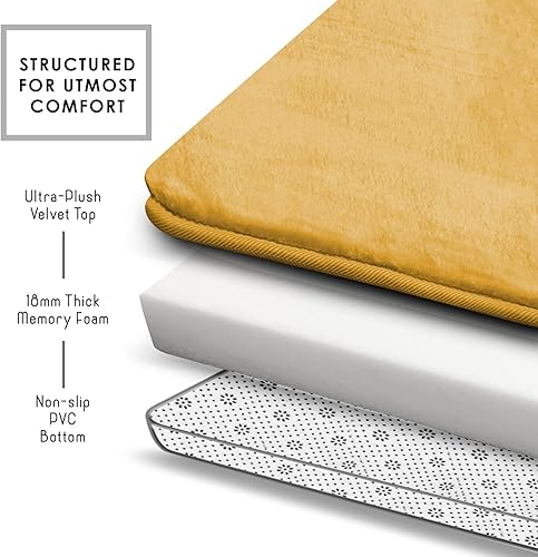 Miniatura 6 de Clara Clark tapete para baño, regadera o tina, de gomaespuma, negro, antiderrapante