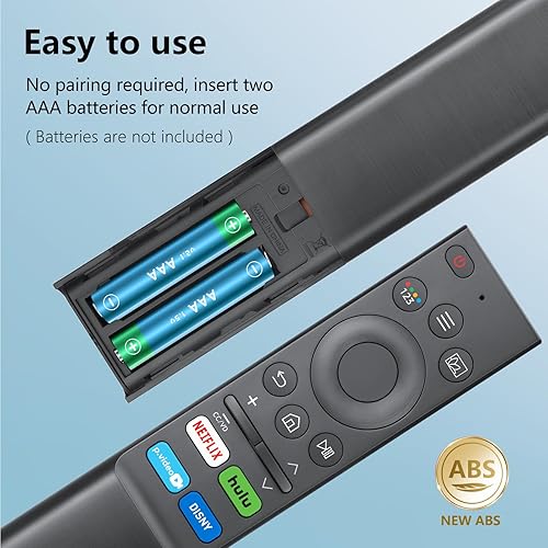 Miniatura 5 de Paquete de 2 reemplazo de control remoto Samsung Smart TV, universal para Samsung 2019-2025 Neo QLED Crystal UHD LCD OLED Smart TV