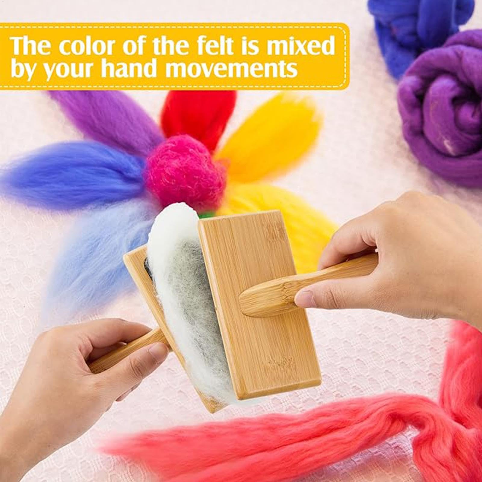 Brosses De Cardage Pour La Laine Carde ergonomique lisse et