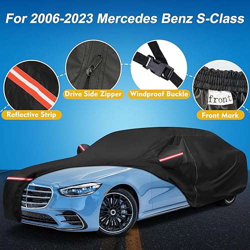 Miniatura 117 de Funda impermeable para Dodge Charger para todo tipo de clima, funda de automóvil de 6 capas impermeable para todo tipo de clima, 210T, resistente al