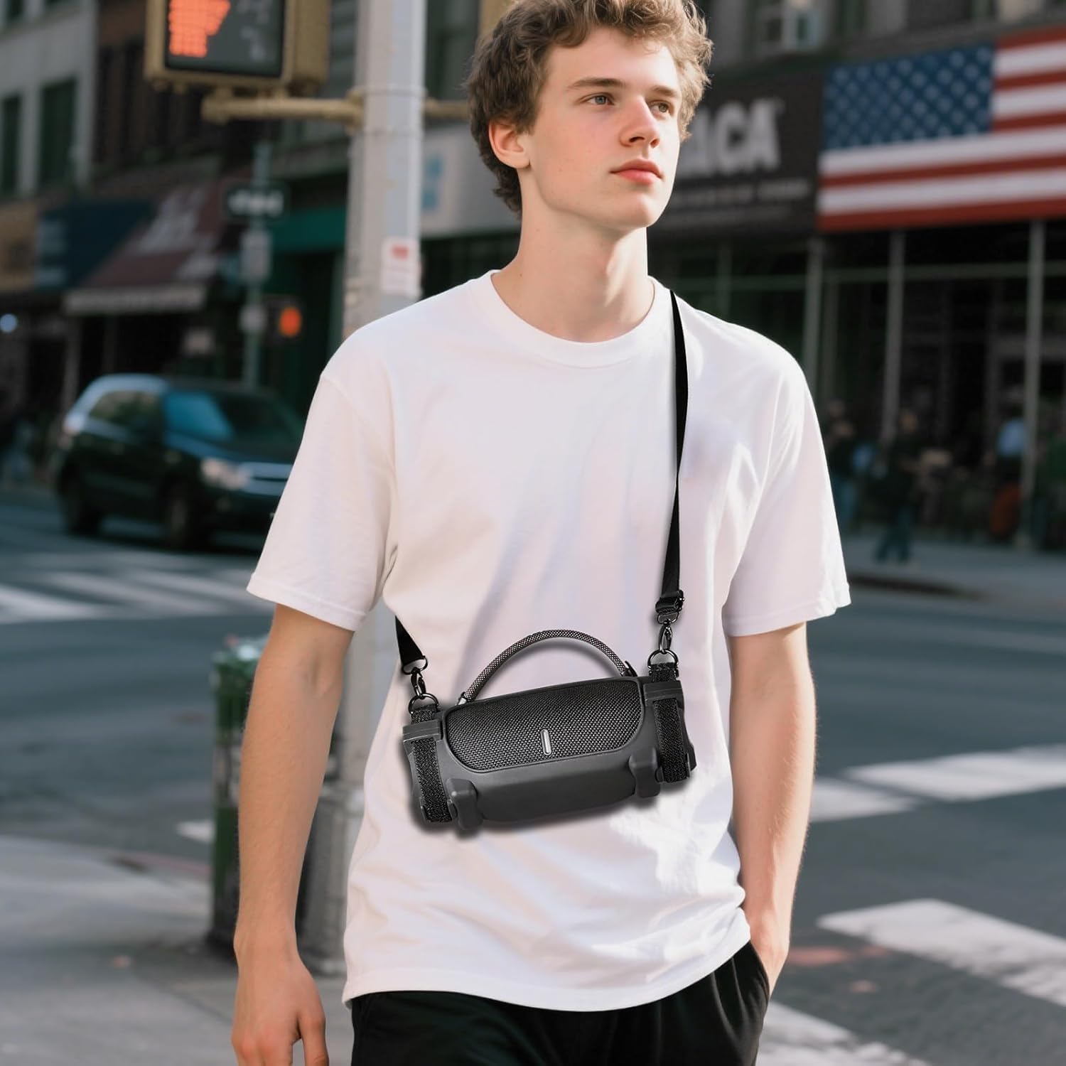 Case Compatible with JBL Charge 6 Portable Bluetooth Speaker, Silicone Cover Strap for Waterproof & Drop-Proof Bluetooth Wireless Speakers Mount Cycling Outdoor Adventures (Case Only) - Image 9