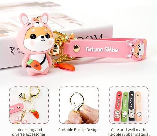 Miniatura 2 de YOU WIZV Lindo llavero Kawaii Anime Llaveros para niños Mochila Dijes Llavero Accesorio Regalo Amigo para Mujeres Niñas