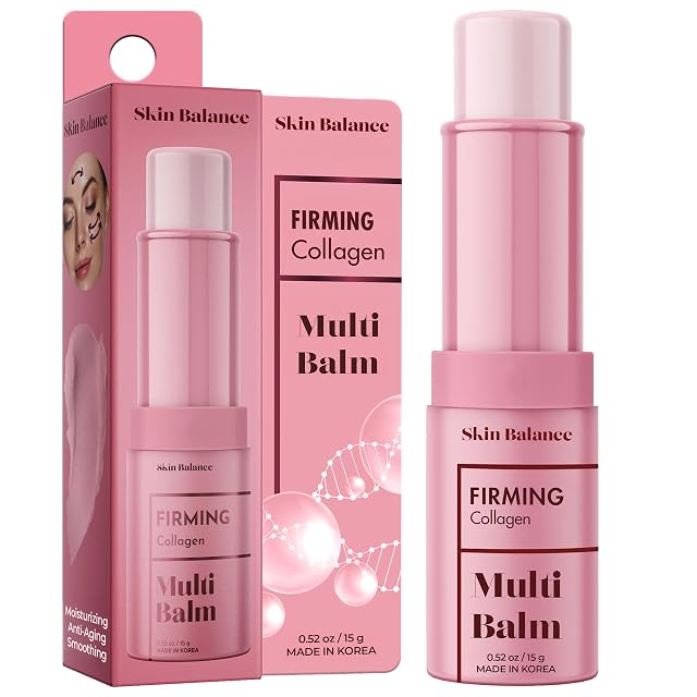 Collagen Multi-Balm - Dermatologist Tested Anti-Aging Korean Skin Care - Hydrates Firms Reduces Puffiness Dark Circles Clean Beauty