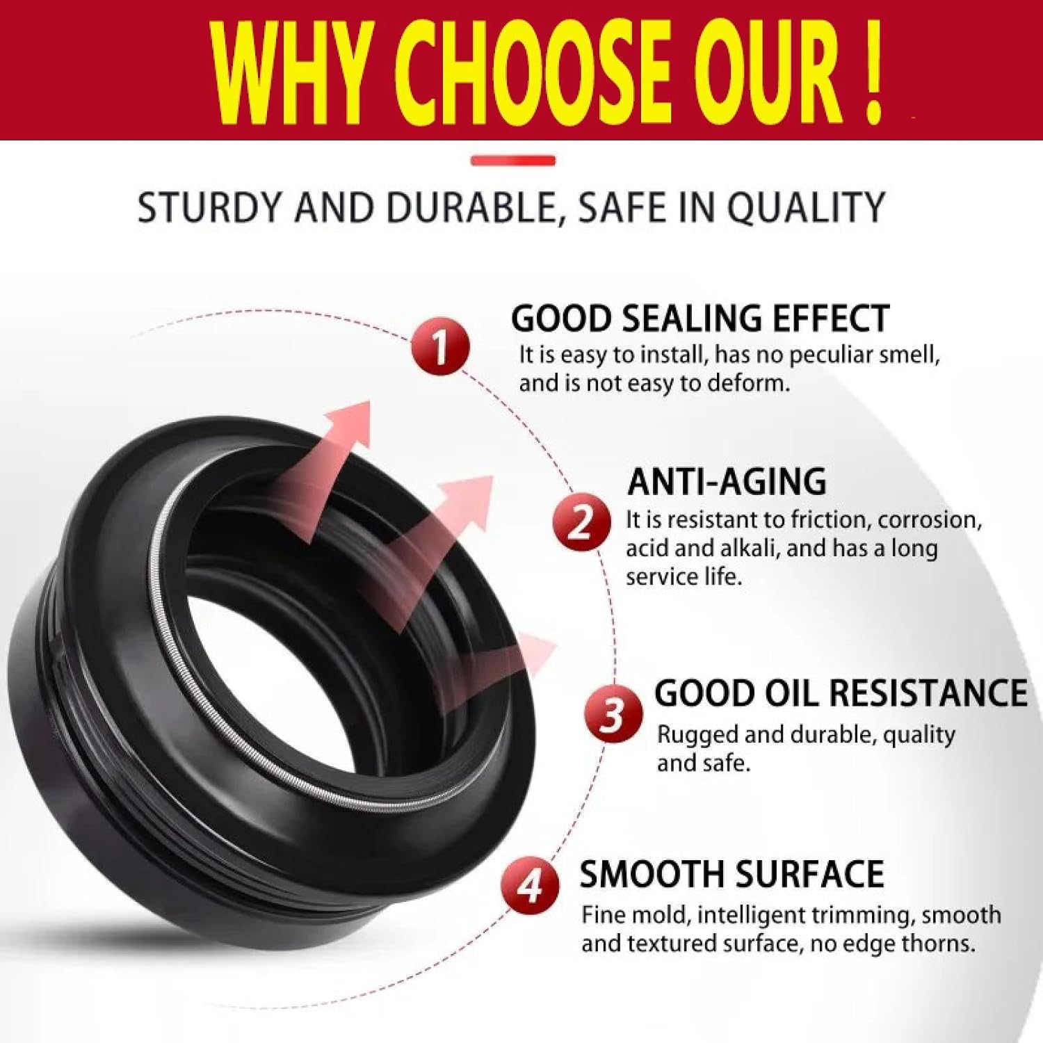 フロントフォーク ダストシール オイルシール に適合する ATVバジャー