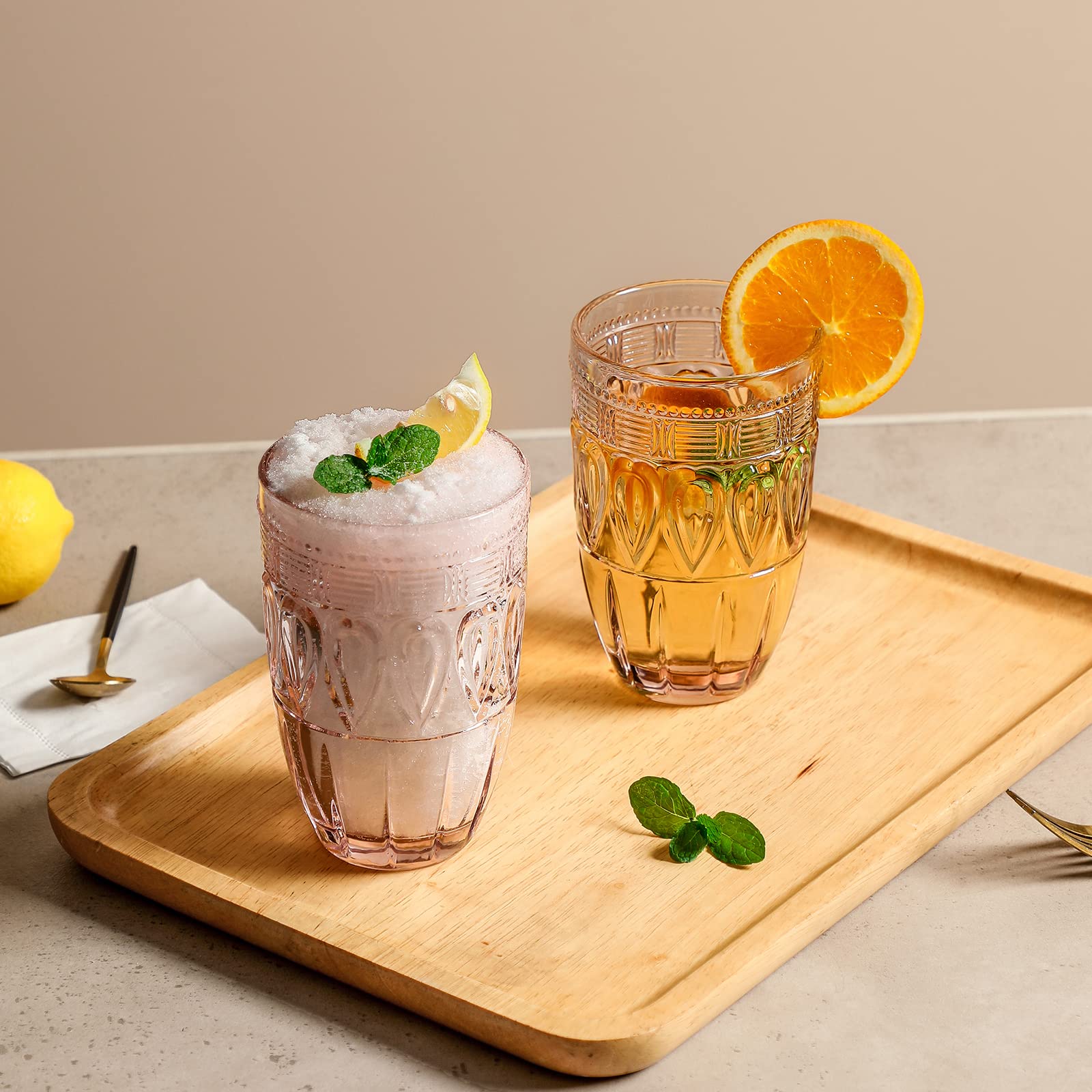 Argus Collection - Set di 6 bicchieri da 326 ml, ideali per bibite e succhi di frutta, acqua e bicchieri da cucina, ideale come idea regalo