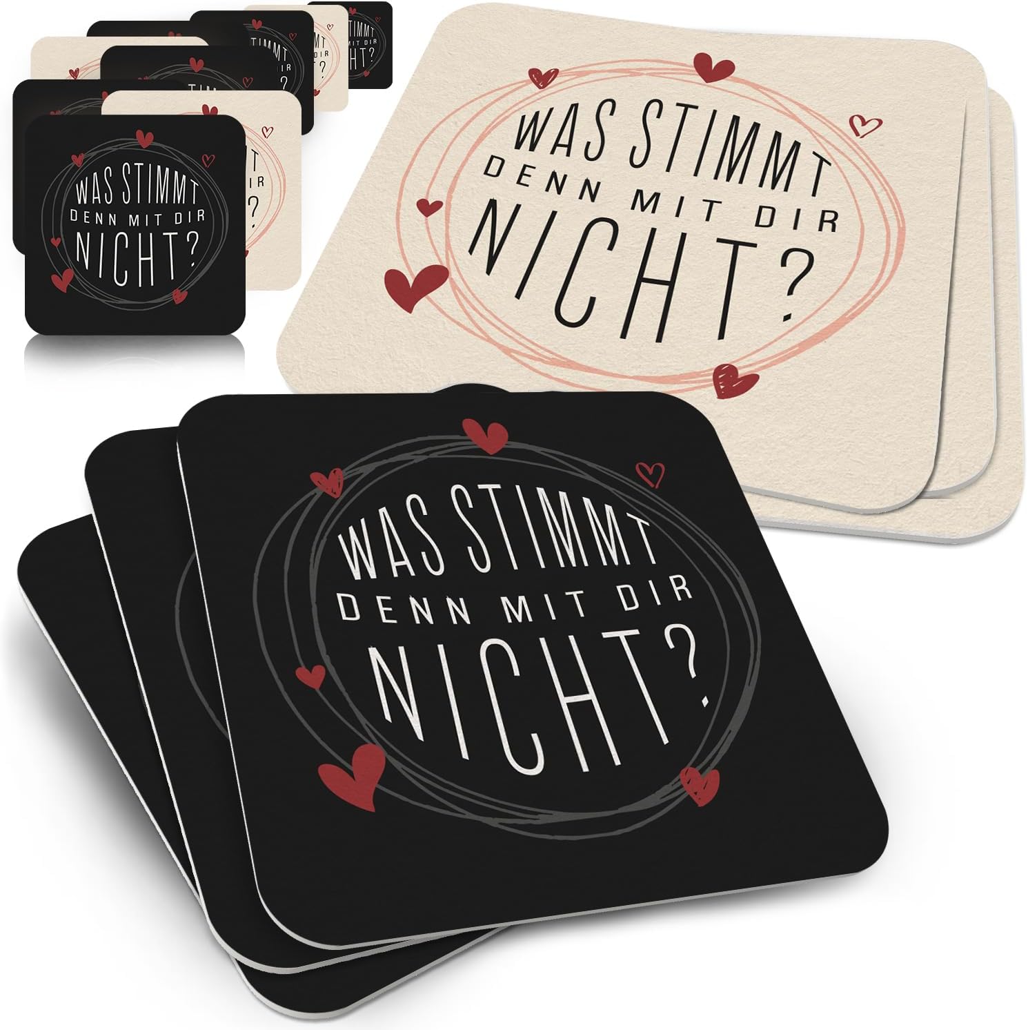 30 Bierdeckel Ruhrpott Wörter - Lustiger Party-Gag Mit Typischen Ruhrgebiets-Begriffen