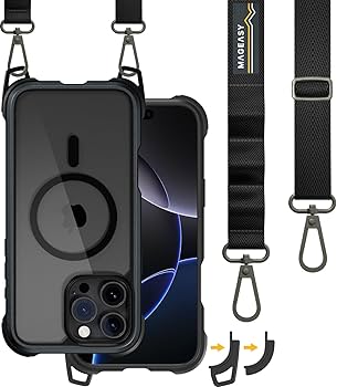 Amazon.com: MAGEASY Designed for iPhone 16 Pro Max Case with Strap