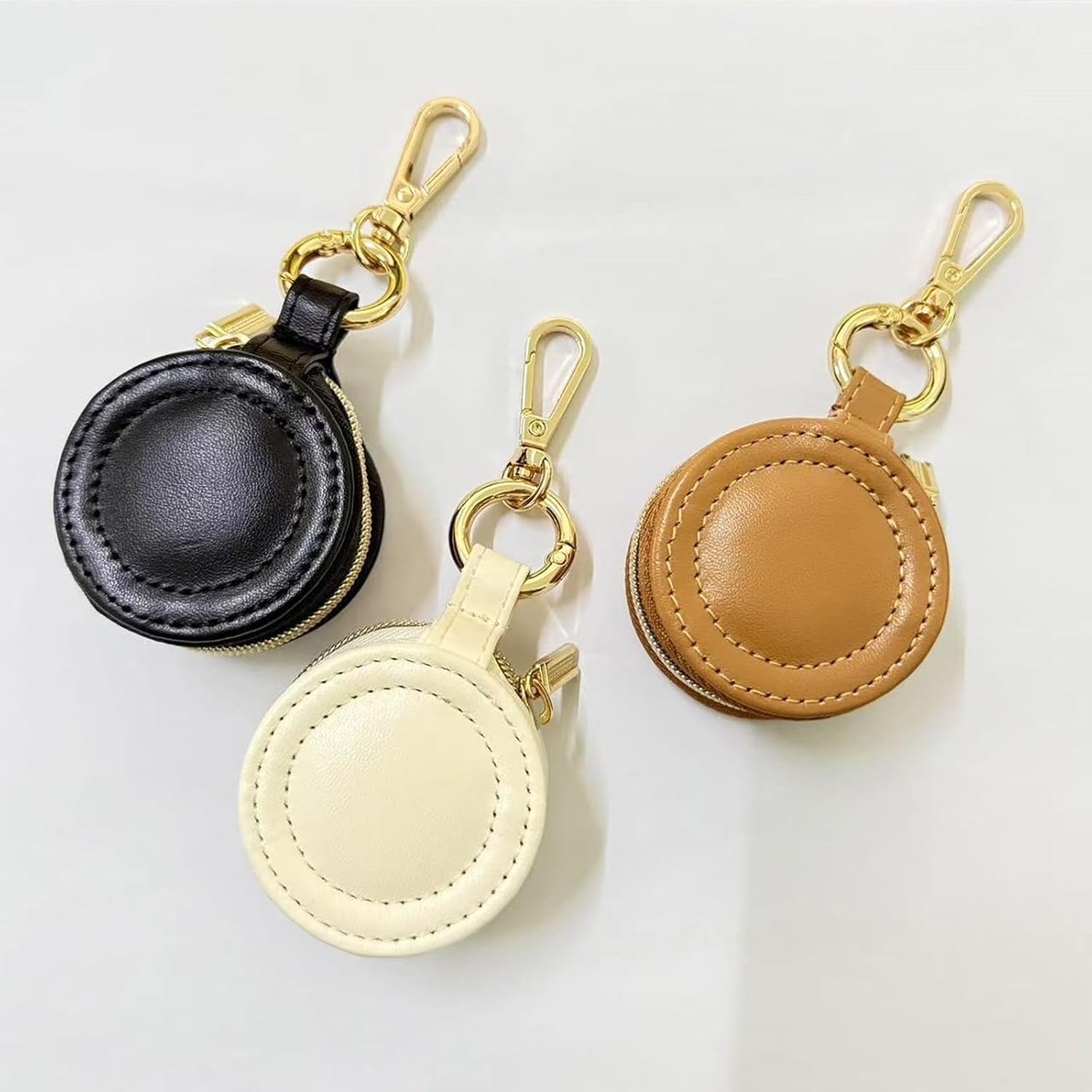 Miniature Jewelry Storage Box with Detachable Keychain Elastic Bands for Rings Earrings Gym Travel Essential Portable Jewelry image 3