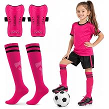 <span>Kids Soccer Shin Guards with Socks Set - Youth Shin Pads for Boys Girls Ages 3-5 5-10 10-15, Lightweight EVA Foam Soccer Protective Gear for Toddler Teens Training</span>