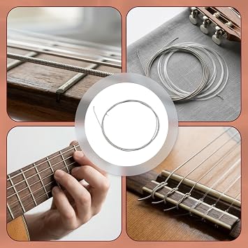 2 Sets of Classical Guitar Strings 6 String Set for Classical Guitar Normal Tension Guitar Strings with Warm Sound Durable and Tuning Stable for Beginners and Advanced Players