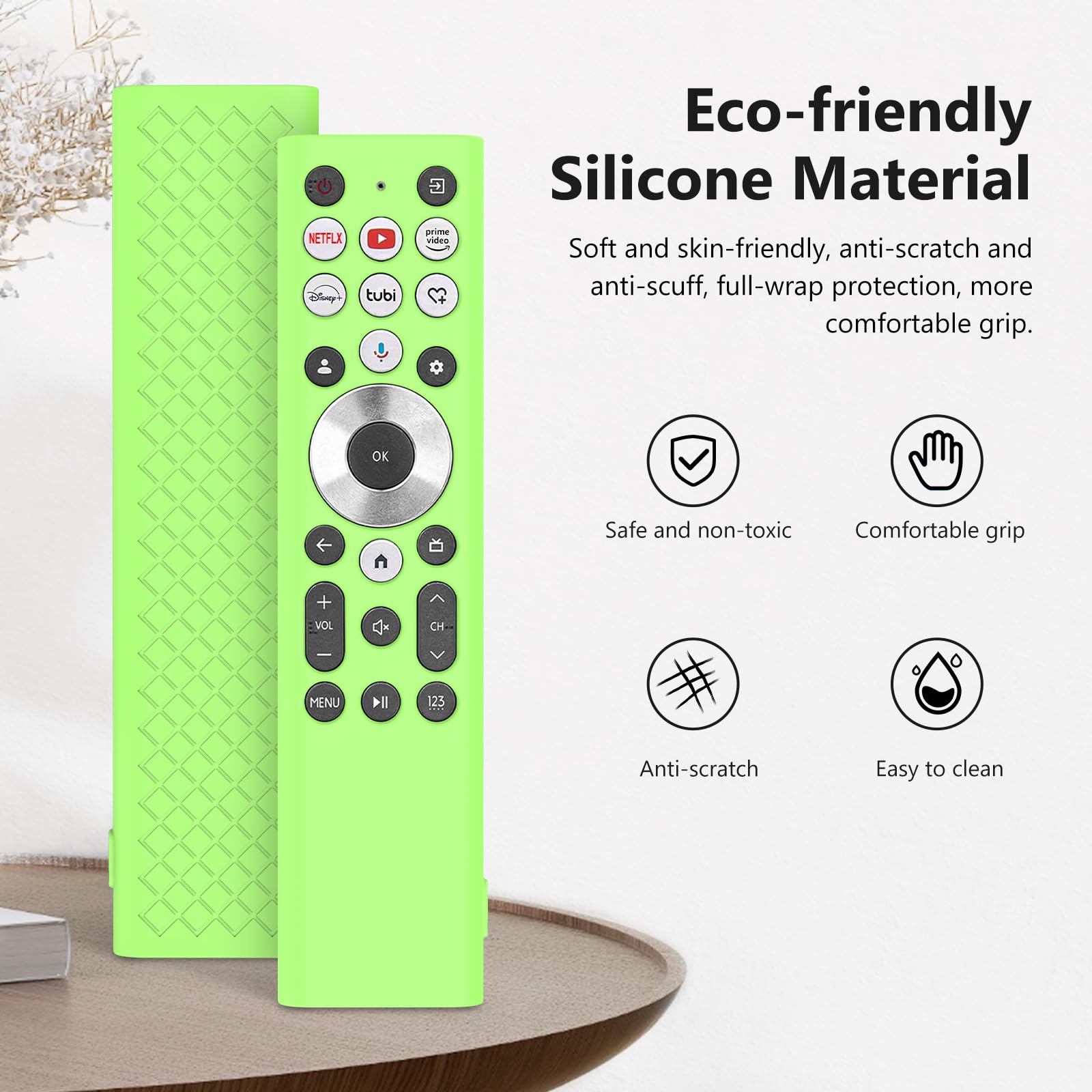 LEFXMOPHY Silikon-Hülle Für Hisense-Fernbedienung – Leuchtend & Griffig