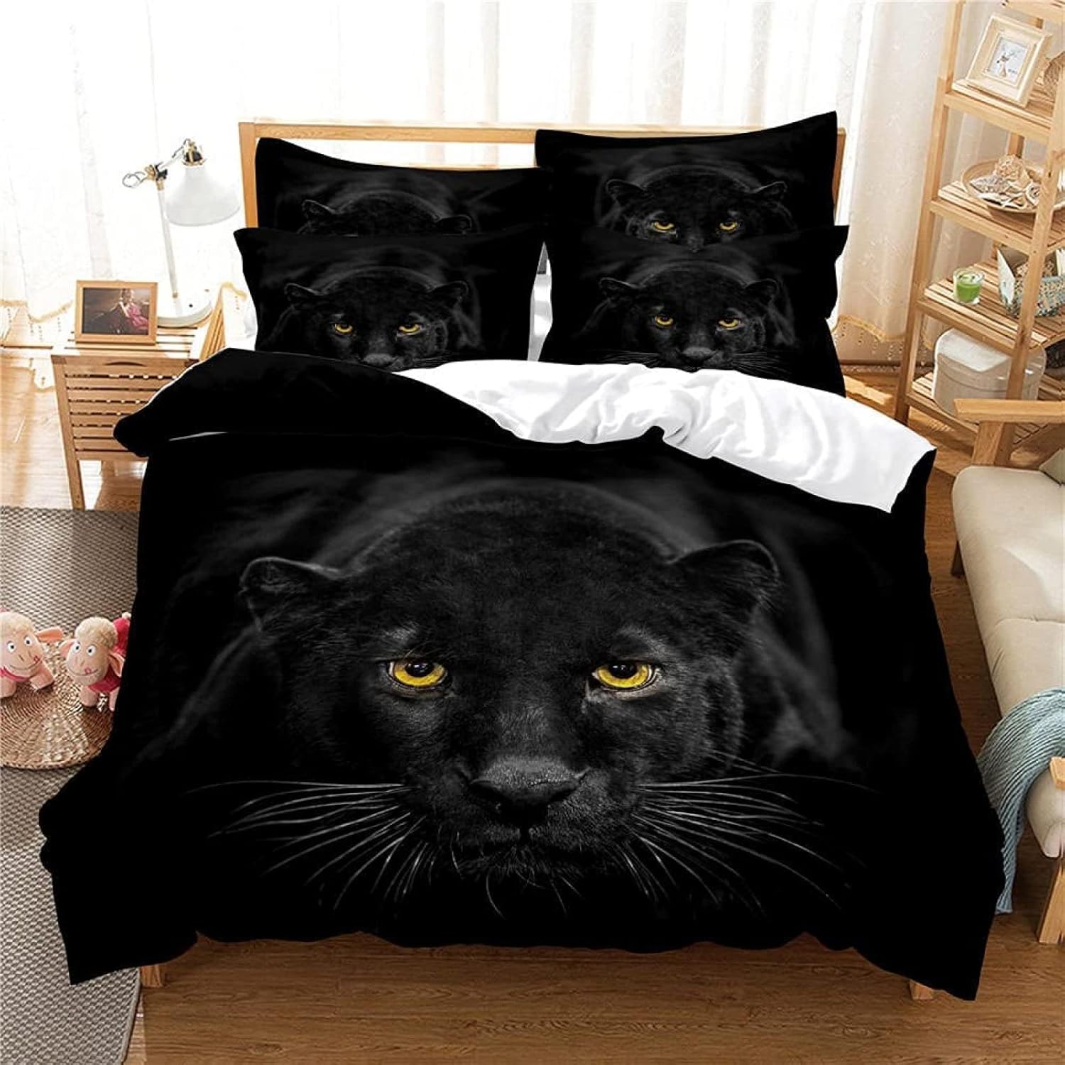 MAIJIEDUO Black Panther Pattern Boys Kids Girls Decorative
