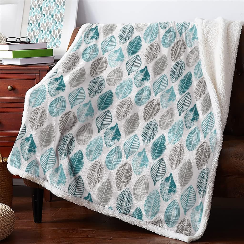 Leaves Soft Throw Blanket Bedding Flannel Fleece Blankets Winter Autumn Sofa Bedspread Sheets
