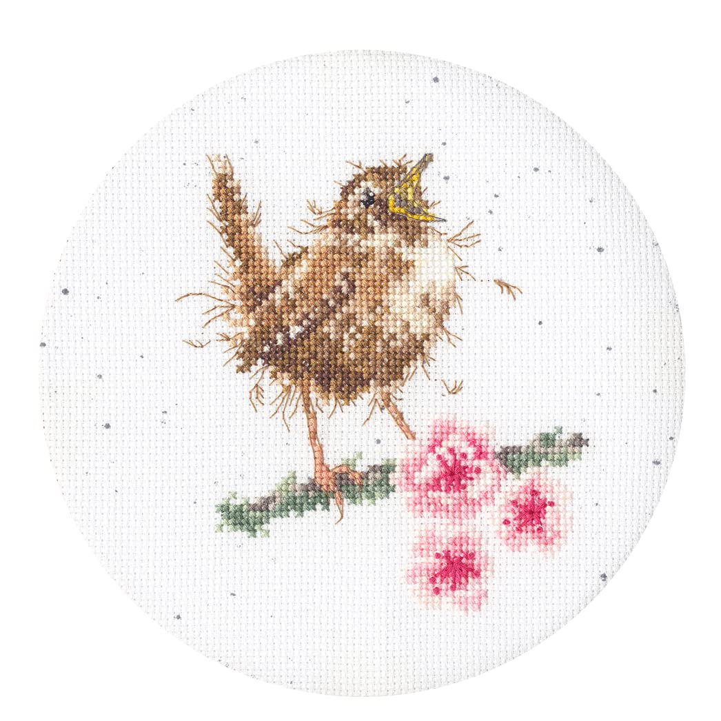 Bothy Threads White Cross Stitch Kit - Little Tweets (Hoop Not Included)