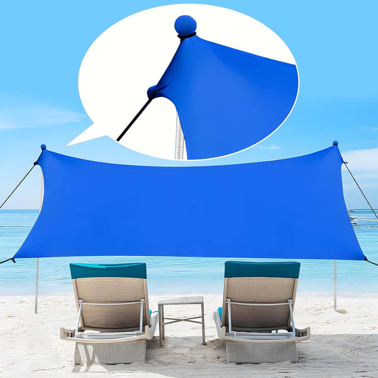 2PCS 8ft Foldable Beach Tent Poles Replacement Compatible with Neso Gigante Canopy,Aluminum Alloy Tent Extra Poles,Portable Beach Tent Fix Accessories for Camping,Hiking,Backpacking
