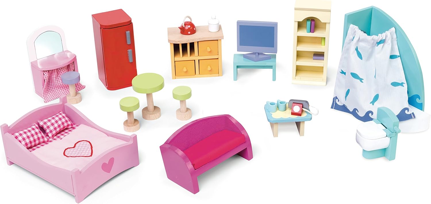 Le Toy Van Deluxe Doll's House Furniture Set Amazon.co.uk Toys & Games