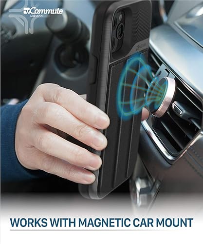 Miniatura 7 de Vena vCommute - Funda tipo cartera compatible con Apple iPhone 11 Pro Max 65 pulgadas 2019 protección contra caídas de grado militar soporte de