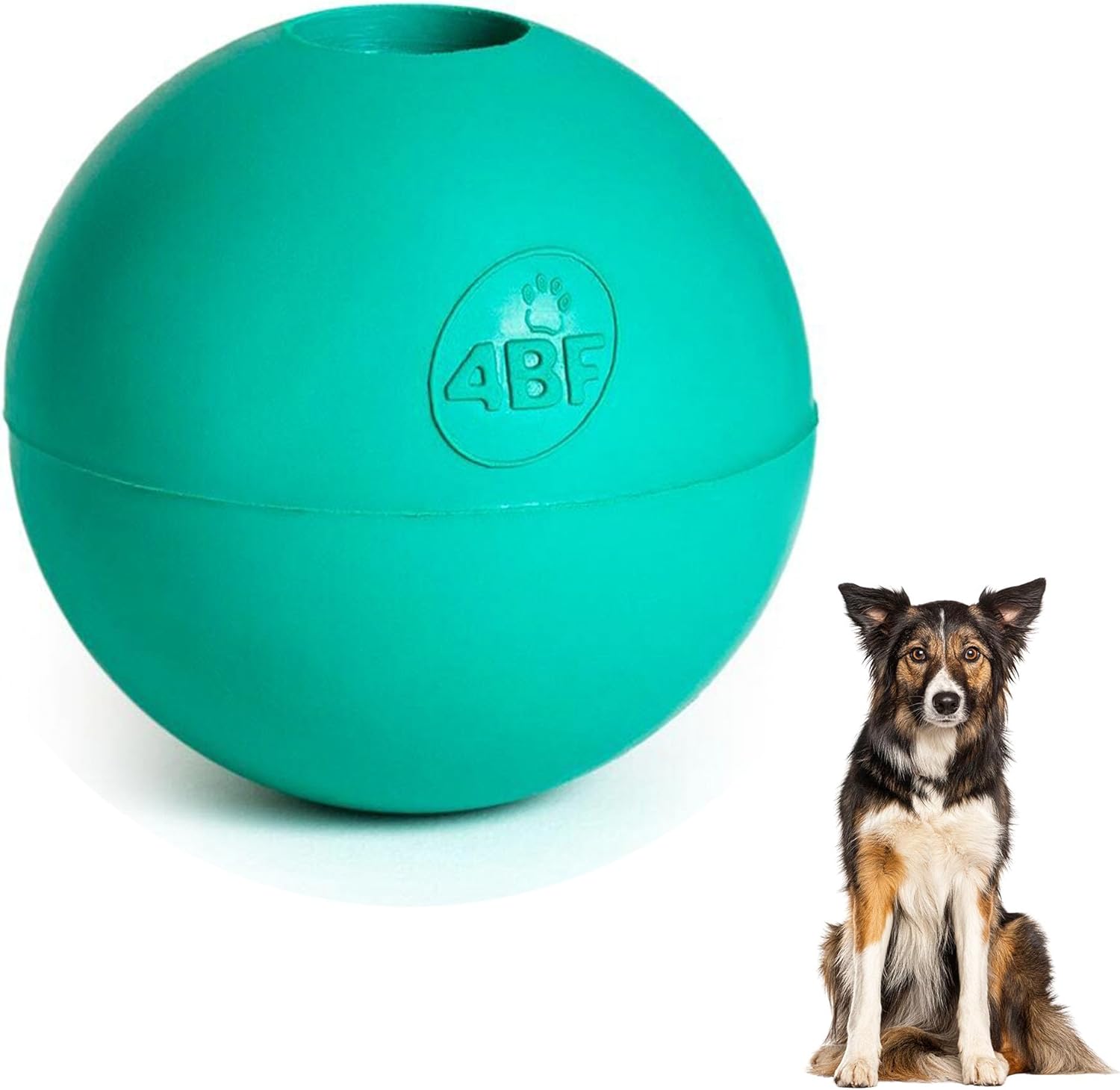 Pet Supplies 4BF Crazy Bounce, Natural Rubber Dog Ball, Dog Treat Dispenser, Durable