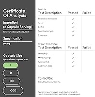Vista 7 de TUDCA Suplemento de apoyo para el hígado con sales biliares, porciones de 500 mg, suplemento de limpieza de hígado y vesícula biliar