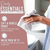 Vista 81 de DAN RIVER Juego de 4 toallas de baño, 27 x 54 pulgadas, 100% algodón, más grandes y ligeras, de secado rápido, súper suaves y absorbentes, toallas