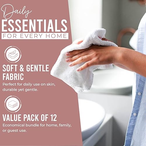 Miniatura 81 de DAN RIVER Juego de 4 toallas de baño, 27 x 54 pulgadas, 100% algodón, más grandes y ligeras, de secado rápido, súper suaves y absorbentes, toallas