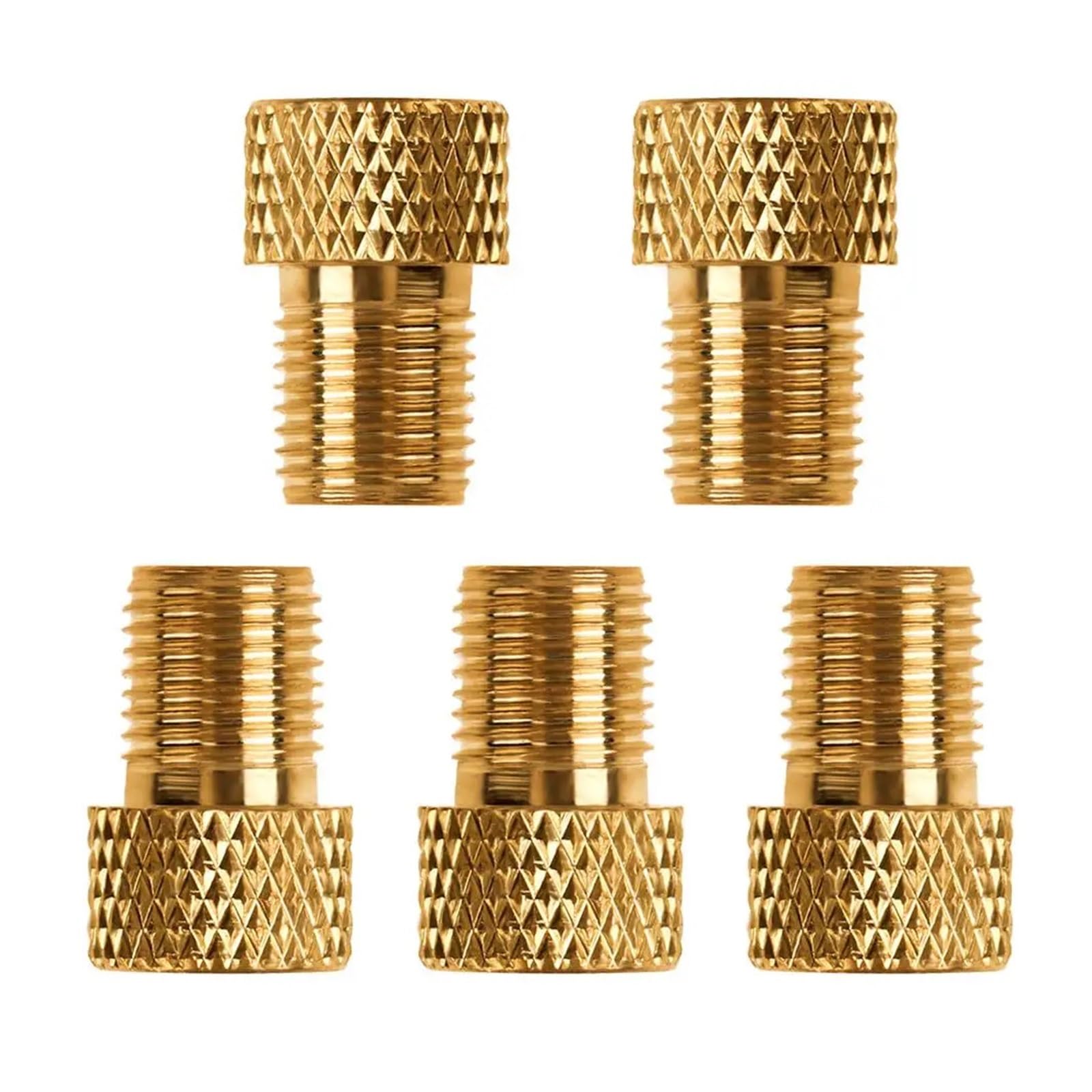 Dymkie 5Pcs Bike Mtb Bicycle To Valve Adapter Extension Road Tire Adapter Cycling Accessories(5Pcs)