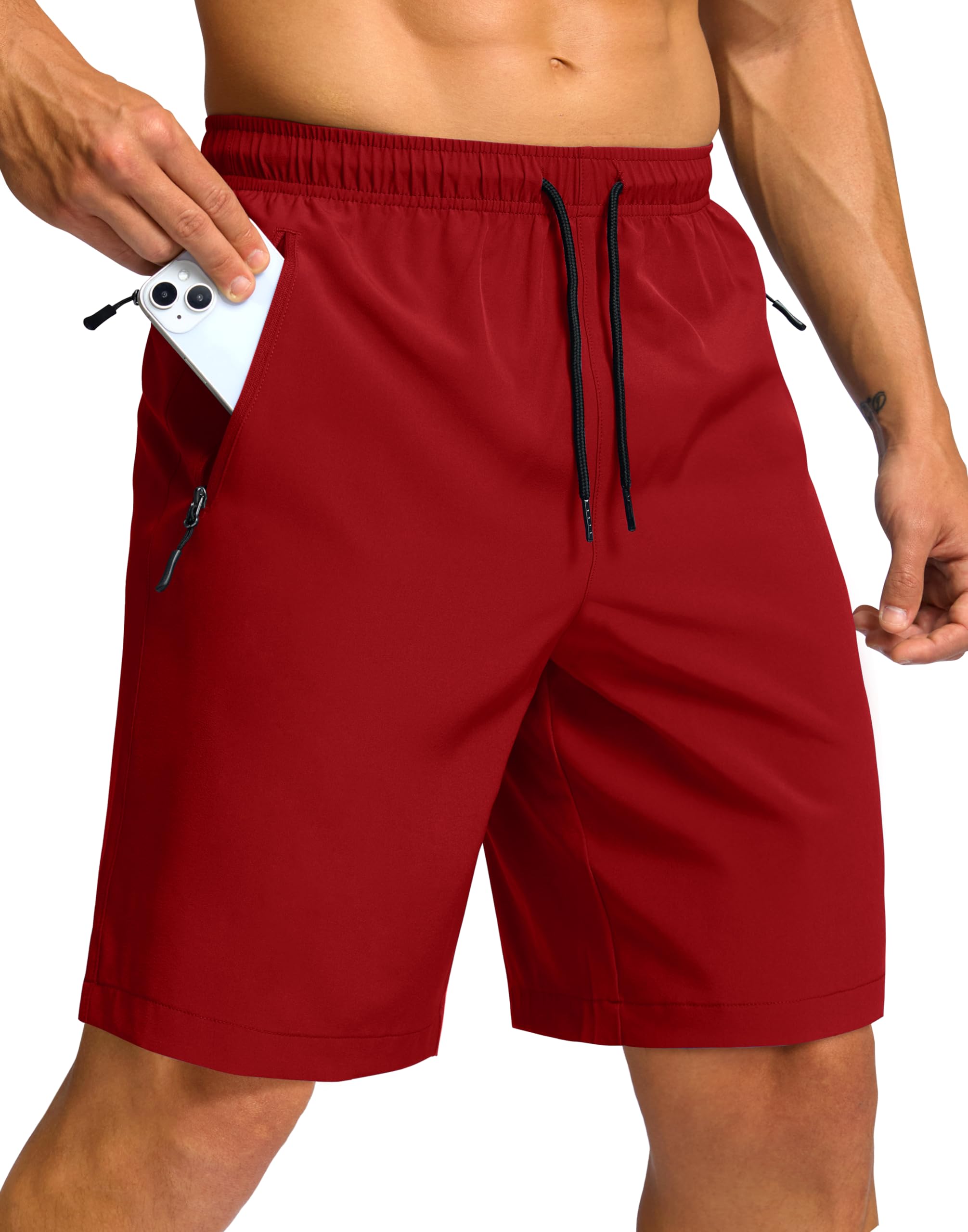 G Gradual Men's Hiking Shorts 7"/9" Lightweight Athletic Shorts for Men Quick Dry Stretch Casual Shorts with 3 Zipper Pockets