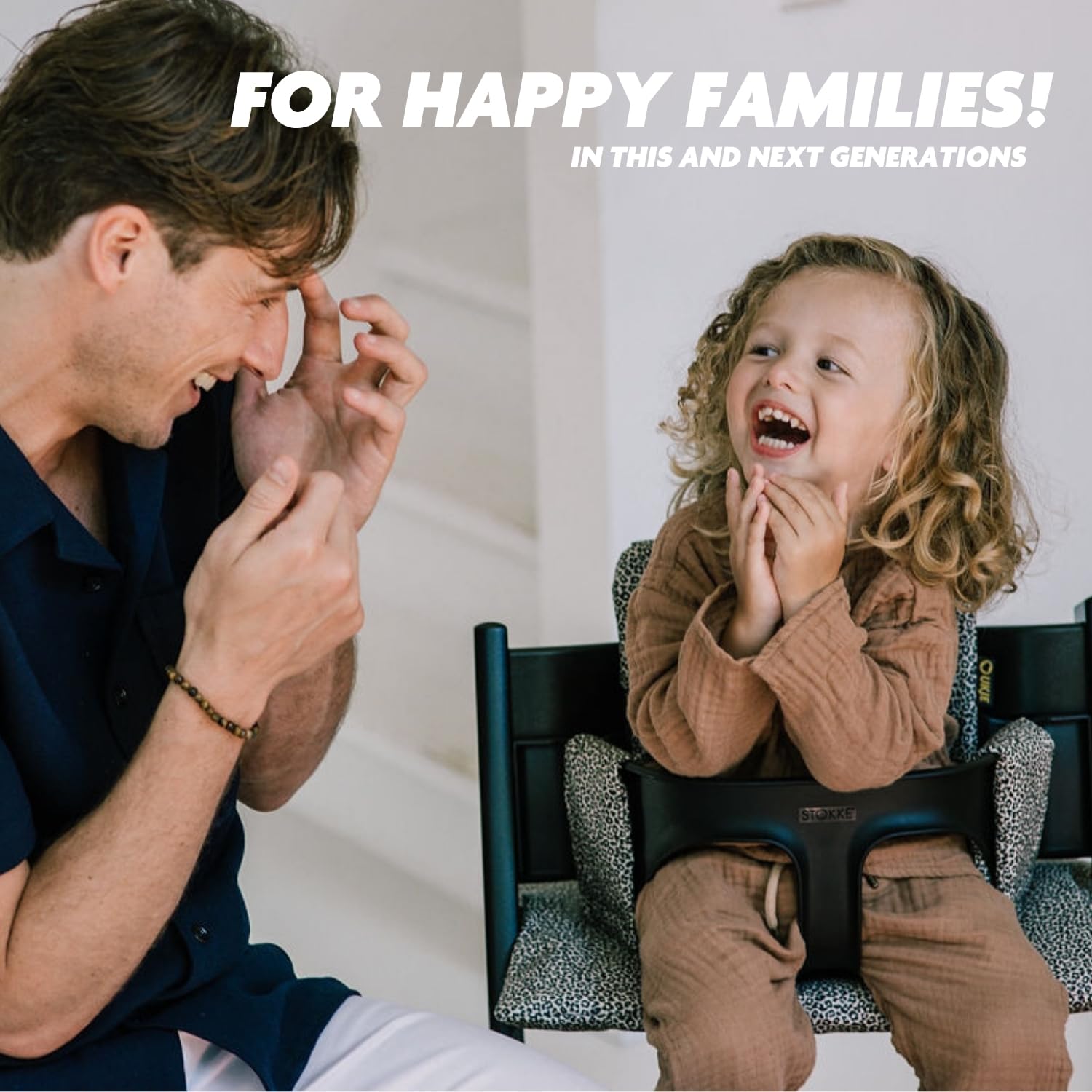 UKJE Cushion Compatible with Stokke Tripp Trapp - Soft Seat for Infants, Babies & Toddlers, High Chair Accessories, Cotton Fabric Insert, Easy to Install, Handmade in Europe (Black Velvet)