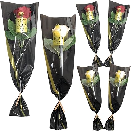 Amazon 3world バラ ソープフラワー 一輪 プチギフト 枯れない 花 1本 ブーケ 個別包装 エレガントラッピング Sw1849 6本 カラーa 造花 オンライン通販