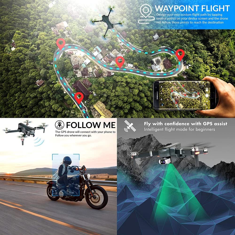 F11S 4K PRO Profesjonalne drony GPS 5G WiFi z 2 gimbalami EIS Kamera RC Odległość 3KM Samostabilizacja Quadcopter FPV Dron (Kolor: torba F11 4K 2B)