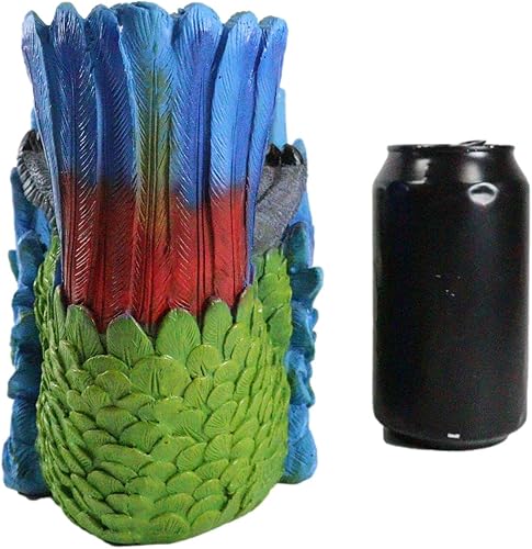 Miniatura 5 de Ebros Gift Tropical Rio Rainforest Scarlet Guacamayo Loro Portabotellas de vino de 10.25 pulgadas de largo para cocina, comedor, fiesta, decoración