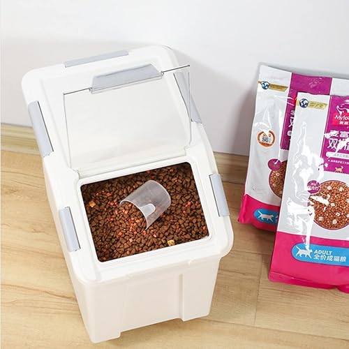 Miniatura 9 de Mairuker Contenedor de almacenamiento de alimentos para perros con capacidad de 30 libras, recipiente grande hermético para almacenamiento de
