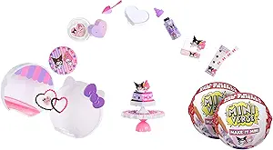 MGA's Miniverse Make It Mini Hello Kitty and Friends Series 2 (2 Pack) Mini Collectibles, Sanrio, Mystery Packaging, DIY, Crafts, Resin Play, Replica Food, Plants, NOT Edible, 8+