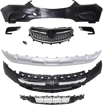 Front Bumper with Grills New Set Fit for Buick Encore 2017 2018 2019 2020 2020 OEM42491765, 42491766