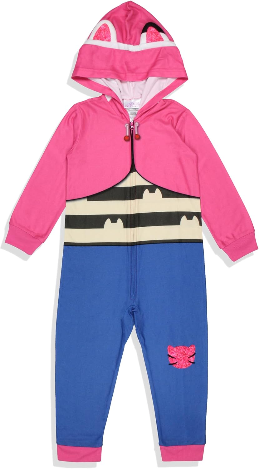 INTIMO Gabby's Dollhouse Toddler Girl's Gabby Character One Piece Hooded Sleep Pajama For Kids