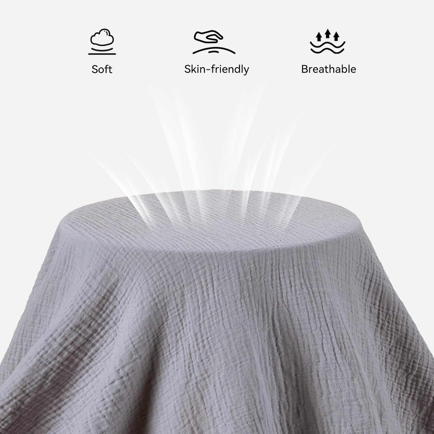 TILLYOU Muslin Mini Crib Sheets 2 Pack, Pack and Play Mattress Sheets Fitted for Pack N Play, 38 x 26 Sheet for Toddler, Grey and Pink