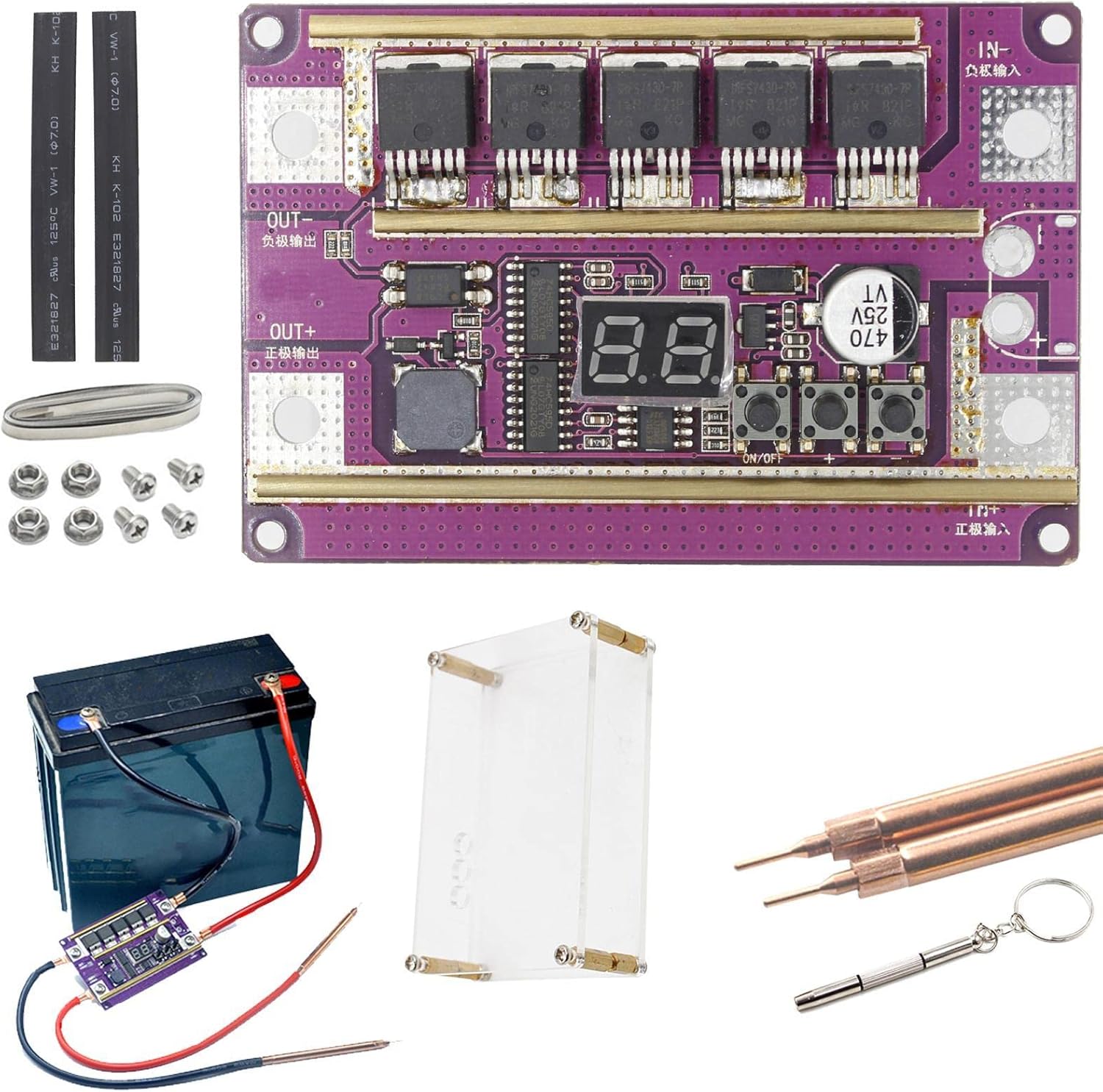 Firulab Welder Kit DIY,99 Gears Power Portable Welder Machine Kit
