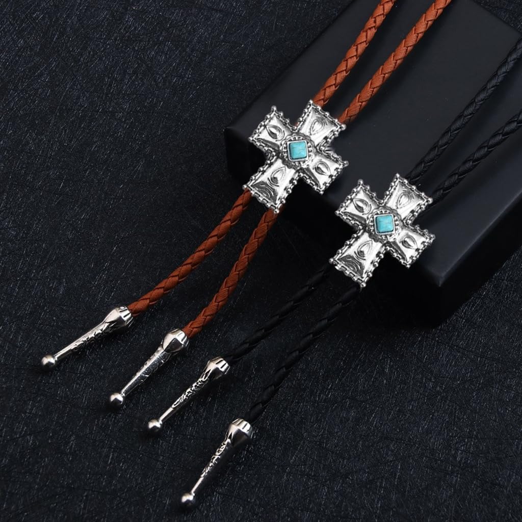 Cravatte da Cowboy, Collana con Cravatta Corda di Similpelle da Cowboy Ciondolo in