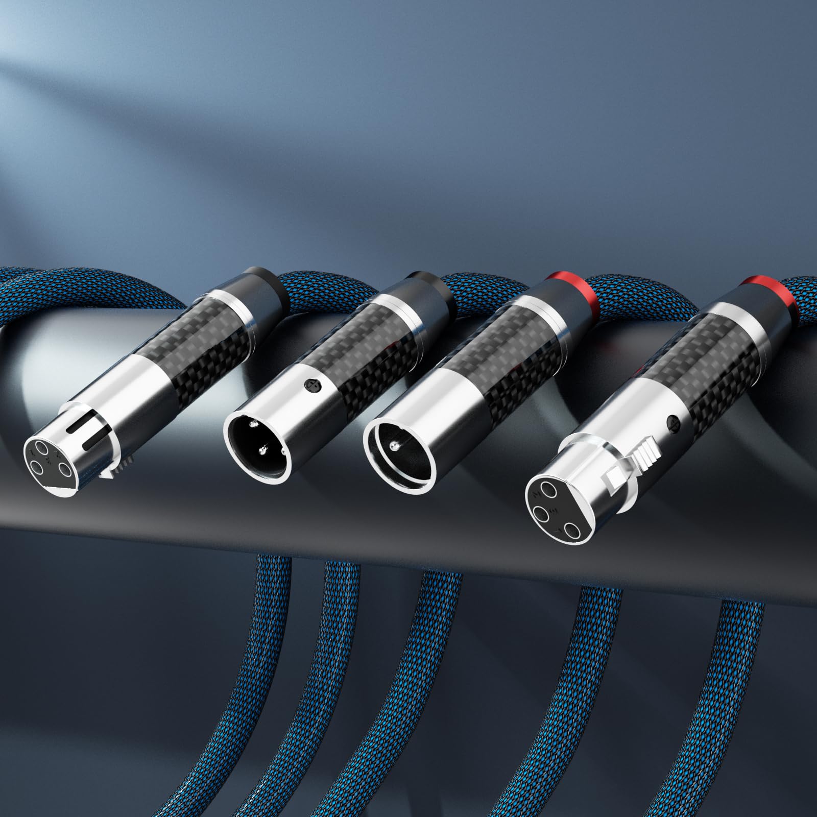 Monosaudio Câble d'interconnexion audio équilibré Hi-Fi audio 3 broches XLR femelle vers XLR mâle 1,5 m