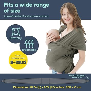 Handsfree Bebek Taşıyıcısı, Hafif, Nefes Alabilir, Yumuşak, Bebek Duşu Hediyesi