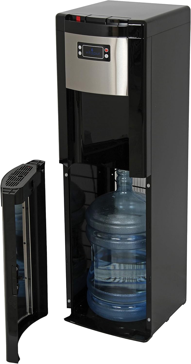 Flash Deals - 40% OFF Vitapur Bottom Load (Hot, Room and Cold) Black/Stainless Steel Water Dispenser, one size