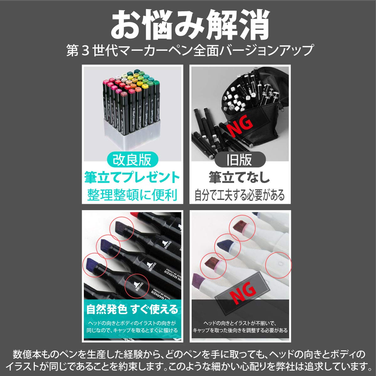 Amazon | マーカーペン 80色 油性ペン セット サインペン マーカー