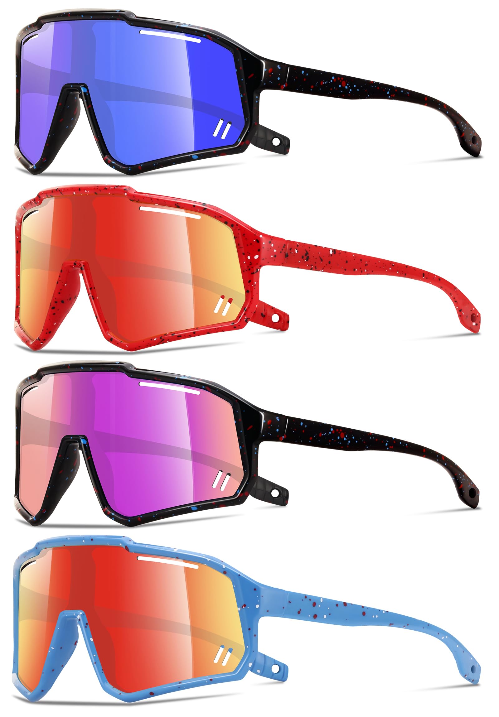 Gafas de sol deportivas polarizadas para niños de 3 a 12 años, UV400, para béisbol, ciclismo, tenis, otras gafas al aire libre