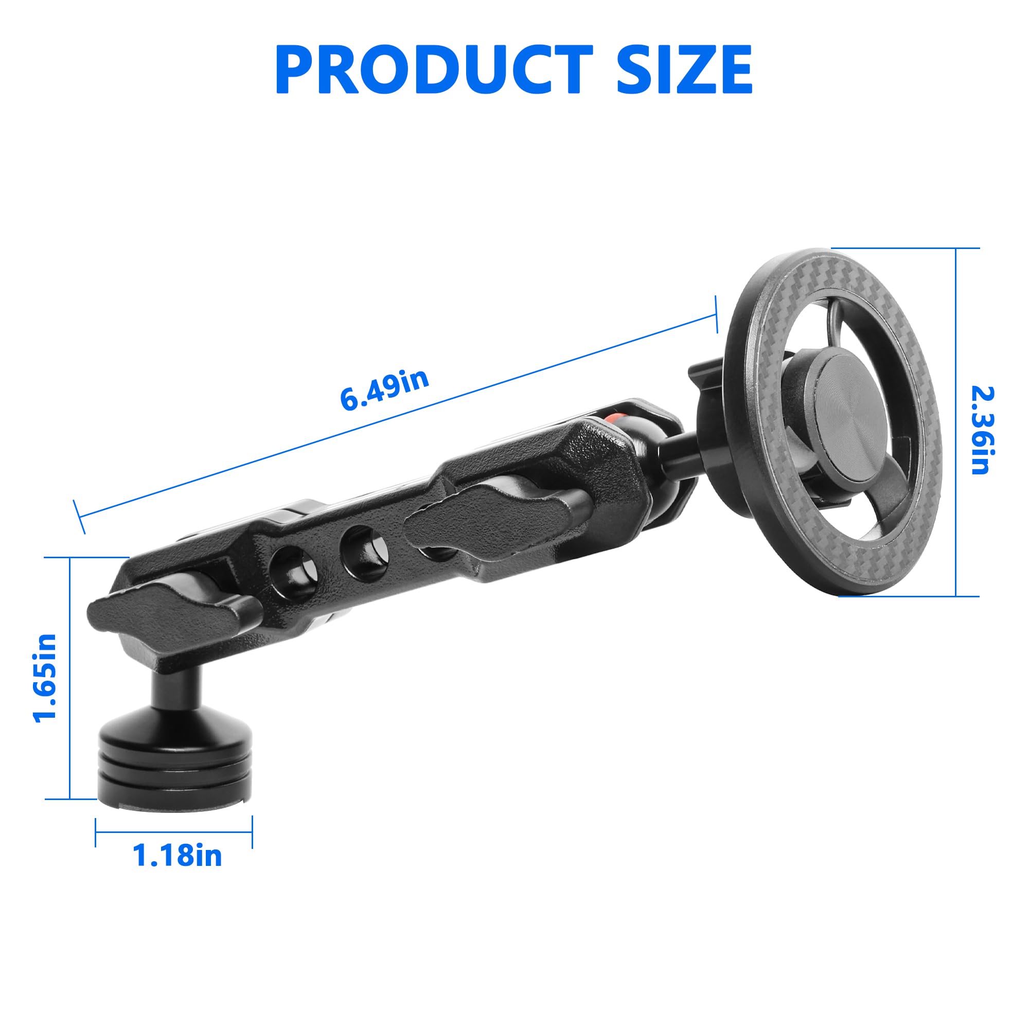 Soporte magnético para teléfono para Ford Bronco 2021-2026 2/4 puertas ajustable 360°, para accesorios Ford Bronco, tornillos OEM instalación de montaje en tablero (no para Bronco Sport)