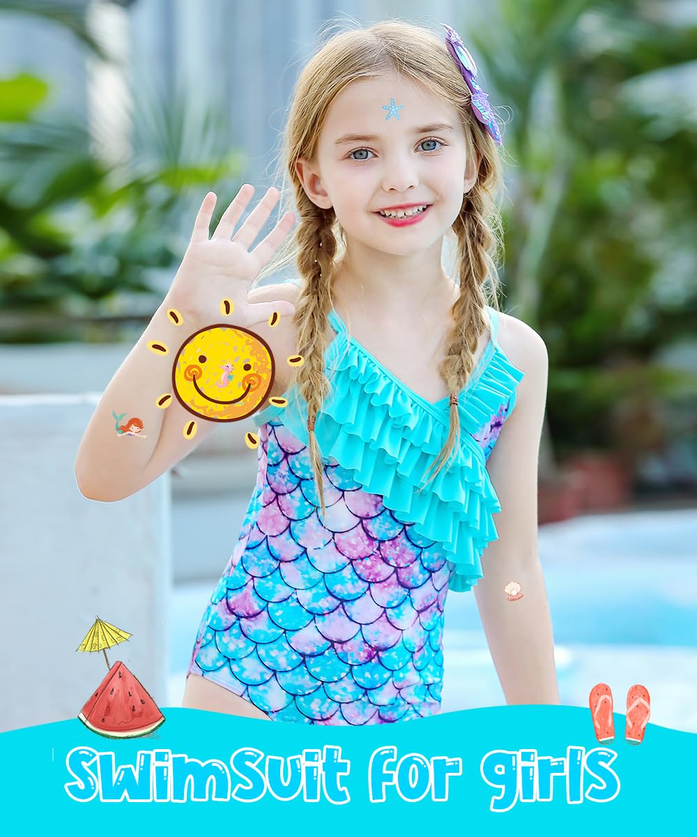 Swimwear Girl Swimwear Syrenka Strój Kąpielowy dla chłopców Jednoczęściowy Strój Kąpielowy Plaża Szybkoschnąca Strój Kąpielowy Bikini Piasek Dziewczyna z regulowanymi paskami