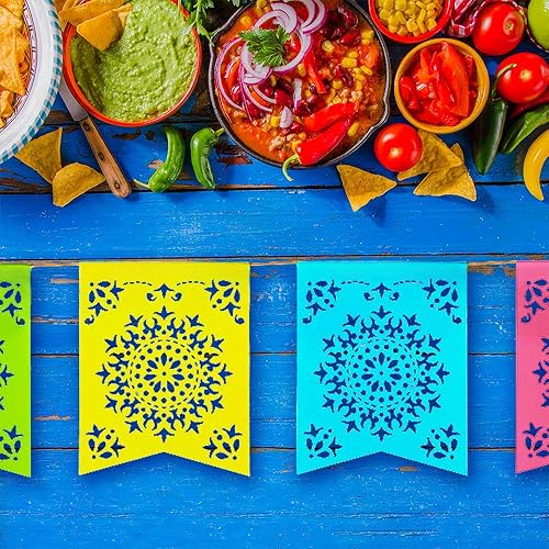 Miniatura 7 de Super Z Outlet Bandera multicolor arcoíris de 12 pies de largo con diseño de guirnalda de sol del sol del sol del sol del sol del sol para